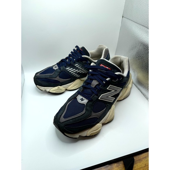New Balance 9060 U9060ECB Mens 10‎ Shoes Outerspace Silver Navy Suede Sneaker main image 5